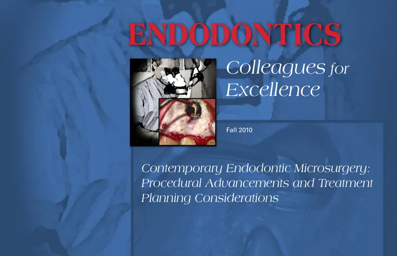 Cover of the Fall 2010 Endodontics: Colleagues for Excellence newsletter