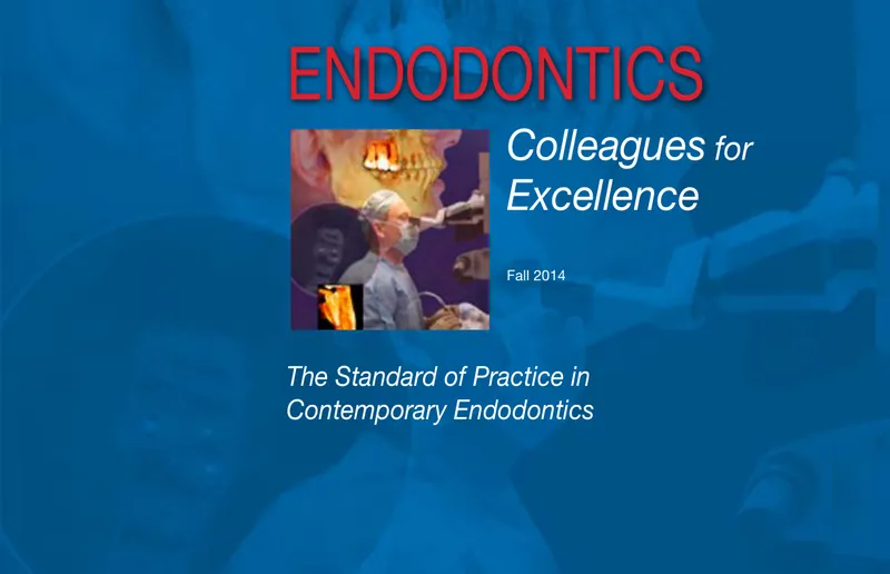 Cover of the Fall 2014 Endodontics: Colleagues for Excellence newsletter