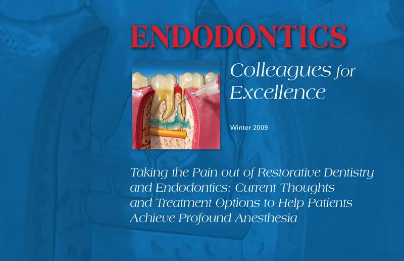 Cover of the Winter 2009 Endodontics: Colleagues for Excellence newsletter