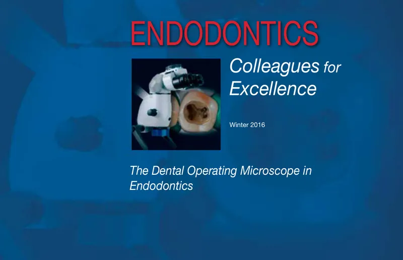 Cover of the Winter 2016 Endodontics: Colleagues for Excellence newsletter