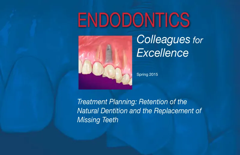 Cover of the Spring 2015 Endodontics: Colleagues for Excellence newsletter