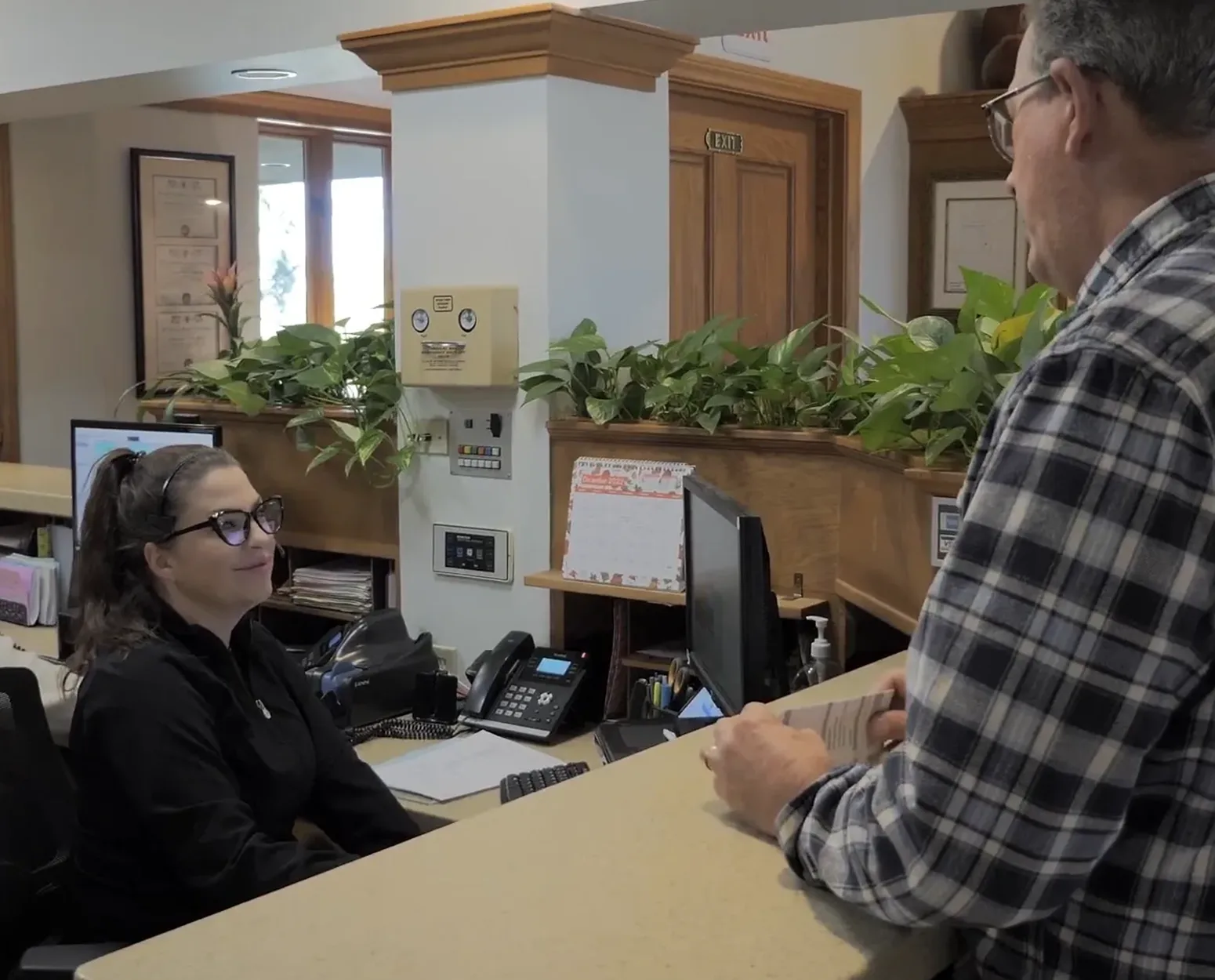 Welcoming new patient at Saddleback Valley Endodontics